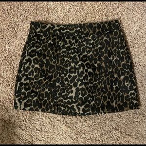 Forever 21 Leopard miniskirt.
